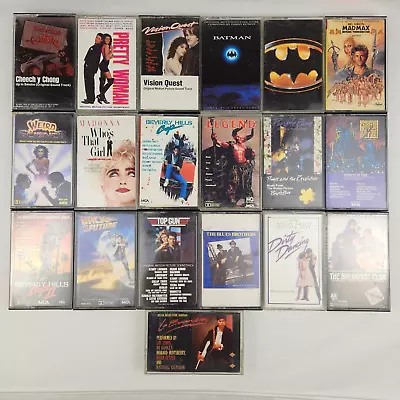 80s Movie Soundtrack Cassette Tapes Lot Of 19 Blues Brothers Up In Smoke Batman • $58.50