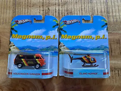 Hot Wheels Retro Entertainment Magnum Pi Set  2 Volkswagon Sunagon Island Hopper • $69.99