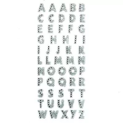 Glitter Self Adhesive DIY A-Z Words Alphabet Letter Decoration Decals Home Wall • $3.58