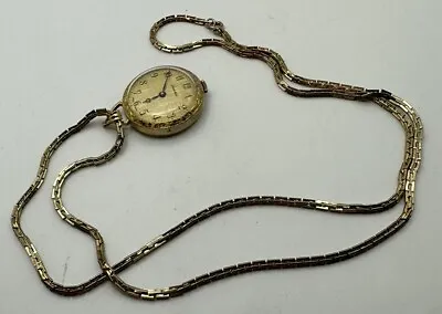 Vintage Lucerne Pendant Necklace Watch -- Mechanical W/ Chain • $25