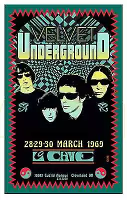 Lou Reed Velvet Underground 1969 13  X 19  Re-Print Music Concert Poster • $19.95