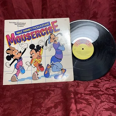 Disney Productions Mousercise- LP 1982 Disneyland 62516 Original Shrink Vinyl VG • $10