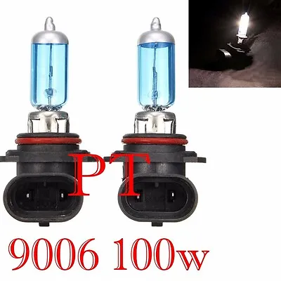 9006 HB4 12V 100W Halogen Headlight Light Bulbs 5000K Super White #z4 Low Beam • $8.80