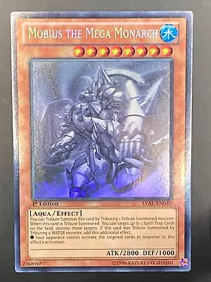 Yugioh Mobius The Mega Monarch Ghost Rare 1st Edition Good Condition Lval-en040 • £44.99