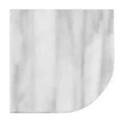 Dawning White 7.625 In. X 7.625 In. Polished Marble Wall Mount Corner Shelf Tile • $24.77