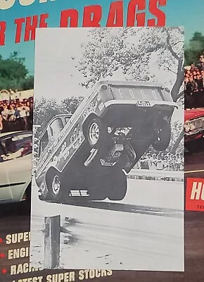 $19.99 • Buy Vintage DRAG RAcing Handout By CRAGAR Ford Econoline BACK-UP PICK-UP Wheelie Car