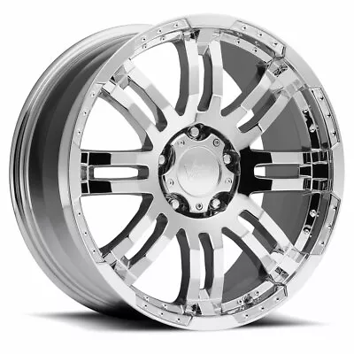 16x6.5 +45 Vision 375 Warrior 5x130 Chrome Rims (Set Of 4) • $959