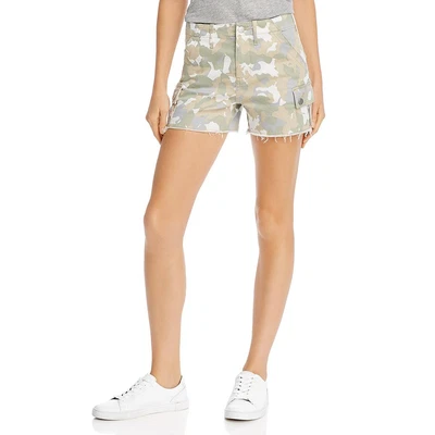 £4.39 • Buy Aqua Womens Ivory Camoulage Frayed Hem Pockets Cargo Shorts 24  7937