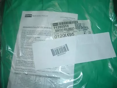 £38 • Buy Boiler Suit Bsn1ghd Inc Hood X Large Pvc Coated Nylon       New Factory Sealed