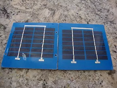  Mini Solar Panels 12v 1w Series Lot Of Two Panels  Pmax 6.7v Each 5 X5 X0.19  • $6.95