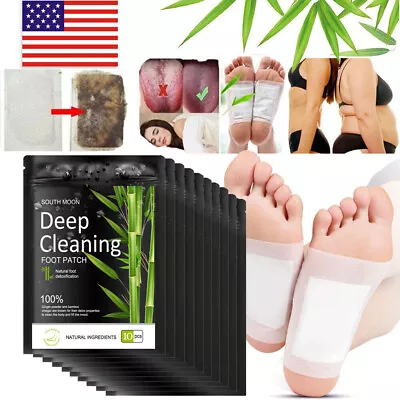 10-Pcs  Detox Foot Patches Pads Body Toxins Feet Slimming Cleansing Herb • $5.99