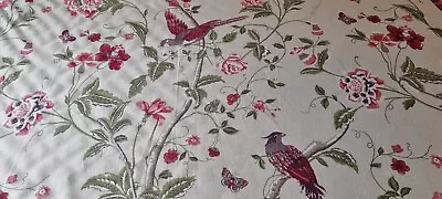 Laura Ashley Fabric Summer Palace Cranberry By The Meter • £11