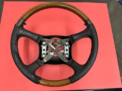 1999-2002 Chevrolet Silverado Tahoe Blazer Leather Woodgrain Steering Wheel • $94.99