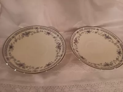 Minton Bone China Bellemeade Teacup Saucers (2) • $22.04