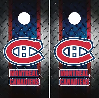 Montreal Canadiens Cornhole Wrap Skin Decal NHL Sports Board Decal Sticker • $35.95