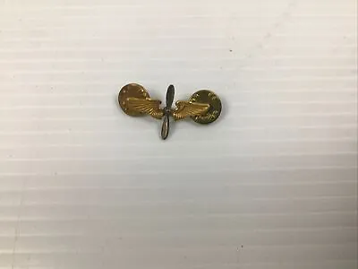 Vintage Aviator Pin With Wing And Propeller  • $30