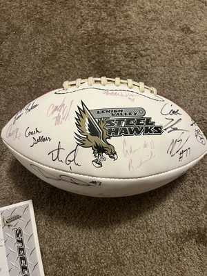 $40 • Buy Lehigh Valley Steelhawks PIFL Baden Ball SIGNED BY TEAM