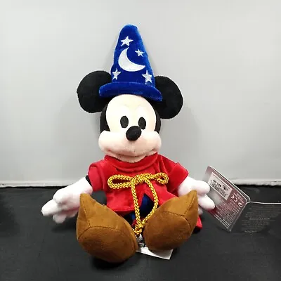 Disney Mickey Mouse Plush 10  Fantasia Sorcerer Wizard Hat Plush Toy VGUC  • $10.17