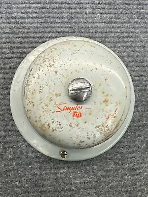 Vintage Simplex Type 4  Bell Signal Device Fire Alarm 110/115/120V Ac Gray • $25.99