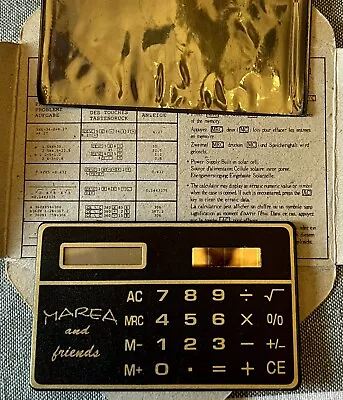 £9.99 • Buy Vintage Solar Calculator. Credit Card/Wallet Size & Case MAREA AND FRIENDS