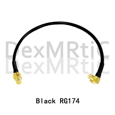 MCX Male Right Angle To RP SMA Female Jack RF Cable RG174 8  For Wireless Card • $2.37