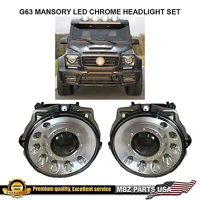 G500 G55 Mansory Style Project Led Chrome Headlights G65 AMG 1990-2006 G-Wagon • $305