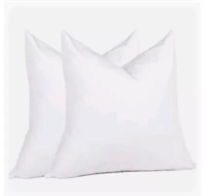 Euro Pillow Inserts 26  × 26  (Pack Of 2) Ikea Polyester New  • £21.41