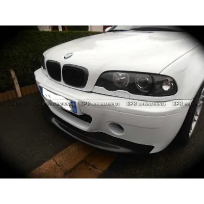 CSL Style Carbon Fiber Front Bumper Lip Splitter For BMW E46 (CSL Bumper Only) • $719.61