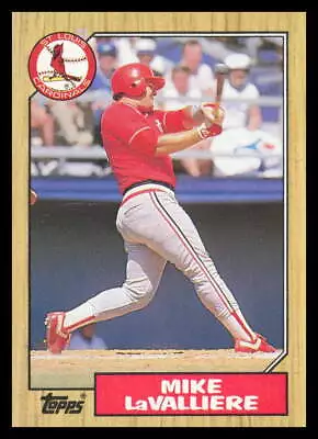 1987 Topps #162 Mike LaValliere St. Louis Cardinals Baseball Card • $1.94