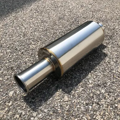 Spoon KING N1 EXHAUST MUFFLER EXHAUST HIGH QUALITY INLET 2.5 INCH OUT 2.5 INCH • $200