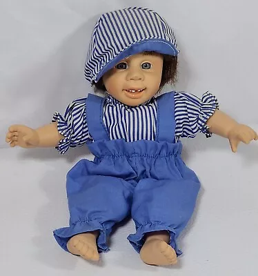 Vintage GiGo Toy My Pals Collection Soft Plastic Doll Boy Blue White Stripes • $16.92