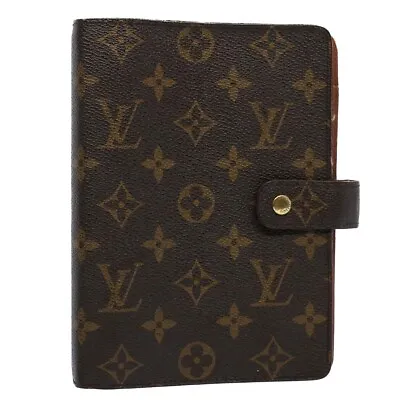 LOUIS VUITTON Monogram Agenda MM Day Planner Cover R20105 LV Auth Bs8262 • £191.60