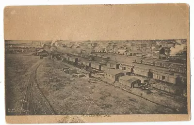 Monett MO Missouri 1910 Postcard Railroad Yard By Albertype • $6.99