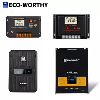 ECO-WORTHY 30A/40A/60A 12V/24V/48V MPPT Solar Panel Regulator Charge Controller • $25.49