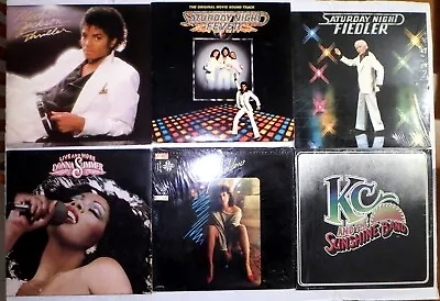 Lot Of 19 Disco 12  Vinyl Albums Some Singles Donna Summer Michael Jackson K-Tel • $18.50