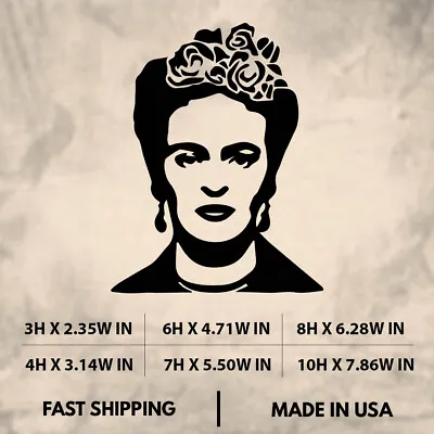 Frida Kahlo|People|Realistic|Vinyl Sticker|Decal For Window|Laptop|Car|Tablet • $4.99