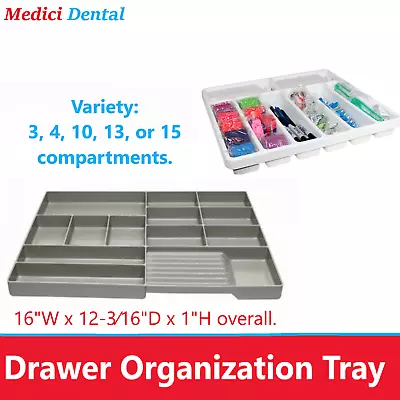 Dental Procedure Cart Drawer Organization Tray - Various Storage Options  • $24.45