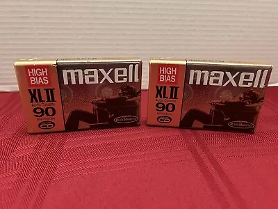 2 New Sealed Maxell XL II 90 High Bias Cassette Tapes ￼ • $14.99