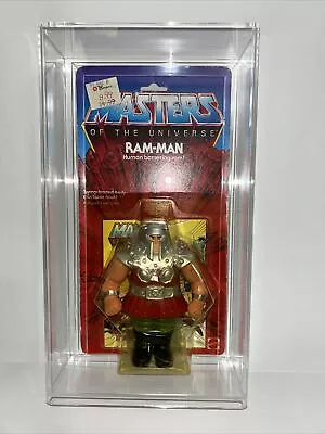 Ram Man Masters Of The Universe  1982 Mattel Sealed Moc Note: AFA  Acrylic Case • $750