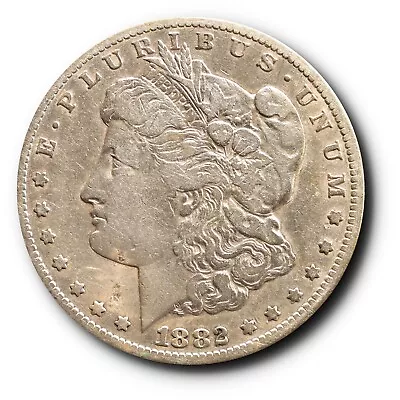 1882-CC Carson City Morgan Silver Dollar $1 VF Details Cleaned • $199
