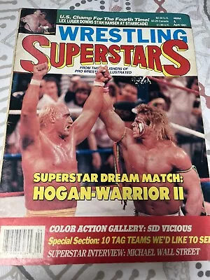 Wrestling Superstars Magazine April 1991 WWF Hulk Hogan Ultimate Warrior  • £5