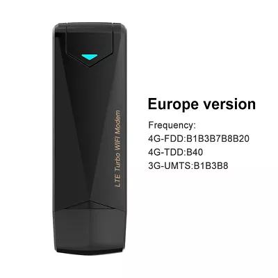 £19.31 • Buy USB WiFi Modem Adapter With Dual External Antennas Mobile Router (Black)