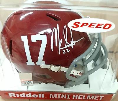 MARK INGRAM Autographed Alabama Riddell Speed Mini Helmet Beckett COA • $75