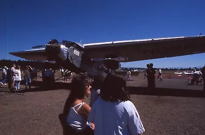 35 MM Color Slides Pro Photo Vintage Silver Airplane Airshow 1999 #14 • $4.55