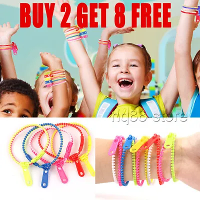 Children Zipper Zip Bracelets Sensory Toy Fidget Anxiety Relief Stim Autism UK • £2.44