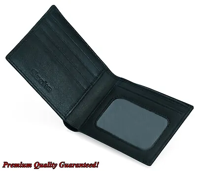 $21.99 • Buy Mens GENUINE Leather Wallet Slim RFID Blocking Bifold Pocket Purse Card Holder