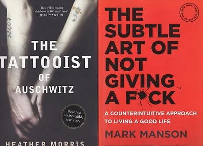 $20 • Buy The Subtle  Art Of Not Giving A F*ck & The Tattooist Of Auschwitz