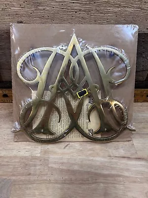 Virginia Metalcrafters NOS New In Packaging Brass Queen Anne Trivet 9  X 10  • $40