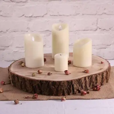 Wood Slice (XXL) Decorative Wood Candle Holder Cake Stand • £16.99