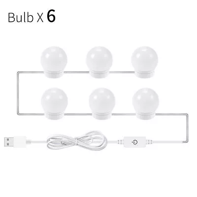 Make Up Mirror Lights 6/10/14 LEDs Kit Bulbs Vanity Light Dimmable Cosmetic Lamp • $8.99